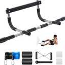 Ally Peaks Pull Up Bar for Doorway | Thickened Steel Max Limit 440 lbs Upper Body Fitness Workout Bar| Multi-Grip Strength for Doorway | Indoor Chin-Up Bar Fitness Trainer for Home Gym Portable (silver1)