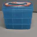 Kamay's 3-Tier Transparent Stackable Adjustable Compartment Slot Plastic Craft Storage Box Organizer Snap-Lock Tray Container 3 Sizes (Medium 18 Compartment, Blue)