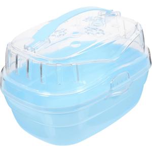 Portable Hamster Carrier Transparent Dwarf Hamster Travel Cage for Outdoor Use Sturdy Material for Pets for Hiking Travel and Vet Visits