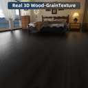Peel and Stick Floor Tile 54 Sq.Ft (36-Pack) - Self-Adhesive Vinyl Plank Flooring, 6" x 36" Wood Look, Waterproof Easy DIY Tiles for Living Room Bedroom Kitchen (Black Oak)