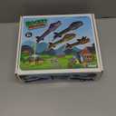 Dinosaur Toy Rocket Launcher for Kids - Launch Up to 100 Ft, 4 Rockets, Outdoor Outside Toys for Kids, Dinosaur Toys, Birthday Gifts for 3 4 5 6 7 8-12 Year Old Boys Girls