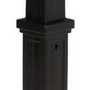 Architectural Mailboxes Grand Haven Plastic Mailbox Post, Compatibility Code A, B, C, D, GHP00BAM, Black