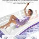 ChiXpace Dual Layer 4 Inch Memory Foam Mattress Topper Queen - 2 Inch Gel Memory Foam and 2 Inch Pillow Top Mattress Pad, 7-Zone Egg Crate Queen Size Mattress Topper (White)