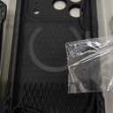 Lanhiem for iPhone 17 Pro Metal Case with Kickstand, Compatible with MagSafe, Built in Tempered Glass Screen Protector, Heavy Duty Shockproof Rugged Phone Cases, Full Body Tough Cover 6.3" (Black)