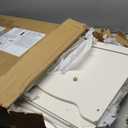 Amazon Basics Kids Toy Box, Wooden Organizer Storage Chest,White, 30" x 18" x 19"