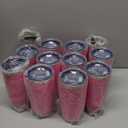 20 oz Tumbler Coffee Travel Tumblers Bulk with Lid Stainless Steel Double Wall Vacuum Insulated Mug Powder Coated Cups fit Car Cupholder for Hot and Cold - Hot Pink, 12Pack