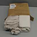 2-Pack Waterproof Baby Crib Sheets for Boys, Girls - 52x28 Viscose Derived from Bamboo Toddler Bed Sheet Neutral, Fitted Crib Mattress Protector Cover for Baby Bedding, Soft & Gentle (Ecru)