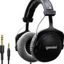 Gemini Pro Headphones  53mm Drivers, Closed-Back, Deep Bass, Soft Cushions, 1/4" Adapter  for DJs, Producers, Podcasting, Gaming & More (DJX-1000)