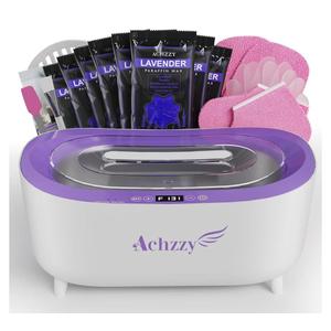 Achzzy Paraffin Wax Machine for Hands and Feet, 5000ml Professional Wax Warmer with Temperature Control, Smart Heating, Stainless Steel Inner Pot, Moisturizing Hot Wax Bath with Refills for Skincare