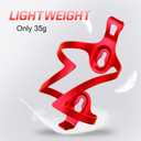 aiGear Bike Water Bottle Holder, Aluminum Alloy Lightweight & Durable Bicycle Cage, Fits 2.9-3.5" Bottle Holder for Bike MTB Cycling (2 Pack, Red)