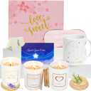 Nighttime Relaxation Gift Box for Women, Calming Kit with Aromatherapy Candle, Heartfelt Card & Warm Mug - Wind-Down Essentials for Restful Nights