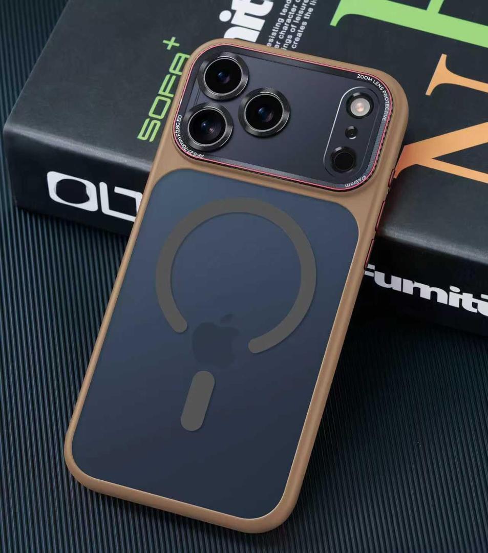 Magnetic for iPhone 17 Pro Max Case with Integrated Camera Protection, [Seamless Work with Magsafe] [Military Grade Shockproof] [Covered Camera Control Button] Case for iPhone 17 Pro Max 6.9'', Brown