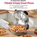 Gray 12-Inch Countertop Pizza Oven, Indoor Electric Pizza Maker Oven with Ceramic Stone