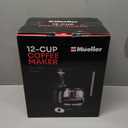 Mueller 12-Cup Drip Coffee Maker - Borosilicate Carafe, Auto-Off, Reusable Filter, Anti-Drip, Keep-Warm Function, Clear Water Level Window Coffee Machine, Kitchen Essentials & Accessories