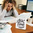 Funny Desk Shelf Decor, Tea Time Wood Sign | Tea Time Sign, Funny Shelf Sign, Home Office Decor, Wood Sign