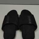 ONCAI Mens Sandals, Arch Support Sport Slides Open Toe Adjustable Straps Orthotic Cushioned Footbed for Plantar Fasciitis Rubber Soles Size 7.5-15 (Black)