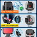 VANMASS [True Military-Grade] Car Phone Holder [Best Suction & Clip] Cell Phone Mount for Dashboard Windshield Vent Truck Cradle Dash Stand for iPhone 15 Pro Max 14 13 12 Android, Red