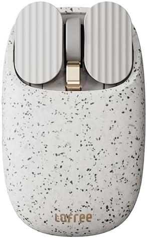 LOFREE Wavy Chips Dual-Mode Wireless Mouse with 5 Adjustable DPI Levels Compatible with Windows, MacOS, iOS, Android (Terrazzo)