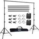 Photo Backdrop Stand for Photography 7ft x 10ft Background Stands for Photoshoot Support Kit with Carry Bag for Photo Studio Parties Events Decoration