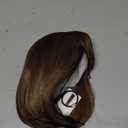 REECHO Brown Bob Wig with Bangs, 11" Short Bob Wigs Synthetic Replacement Hair Wigs for Women - Chestnut Brown