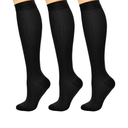 CHARMKING Compression Socks for Women & Men Circulation (3 Pairs) 15-20 mmHg is Best Support for Athletic Running Cycling S/M