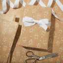 2 x The Gift Wrap Company 58-191635 Gingerbread Holiday Flat Gift Wrapping Paper Sheet Set, 30" x 23", Tan Multicolor, 3 Pieces