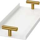 Guest Towel Holder, Golden T-Handle Design, Size 25x11.5cm, Guest Napkin Holder, Bathroom Towel Tray, Storage Display Feature, For Kitchen Table Restaurant Party