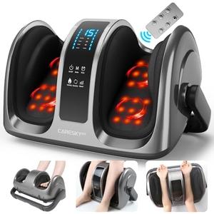 CARESKY Shiatsu Foot Massager Machine with Heat and Remote, Electric Deep Kneading Foot Massager for Neuropathy, Plantar Fasciitis, Massage Feet/Leg/Calf/Ankle, Gifts for Women and Men