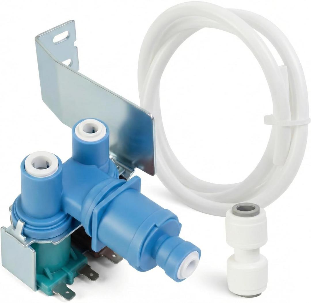 [Upgraded 2026] W10408179 2304757 2205762 Refrigerator Water Inlet Valve by Canamax - Compatible with Whirlpool Kenmore Maytag KitchenAid - Replaces W10179146 W10155357 4389177 W10408179VP 2188746