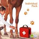 Self-Adhesive Vet Bandage Wrap, First Aid for Dogs & Horses, Multi-Use for Gear Grip & Cable Organizing, Individually Wrapped, 2 Inch, 8 Rolls, Spring Bloom Paw