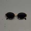 Retro Oval Sunglasses for Women Men Trendy Designer Sun Glasses Classic Metal Frame Shades 90s Gold Glasses