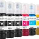 Replacement for Epson T522 522 Ink Refill Bottles for ET-2803 ET-2720 ET4800 ET-2800 ET-2760 ET-4760 ET-2750 ET-3760 ET-2850 ET-15000 ET-4700 ST-4000 ST-2000 ET-3710 Printer(3BK C M Y)