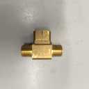 Joywayus Brass Pipe Fitting Barstock Street Tee T 3 way NPT 1/4" Female  1/4" Female  1/4" Male Adapter