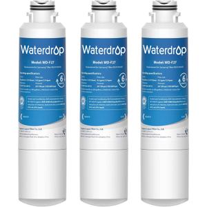 Waterdrop DA29-00020B Replacement for Samsung Water Filter HAF-CIN/EXP, DA29-00020B, HAF-CIN, DA29-00020B-1, RF28HMEDBSR, RF263BEAESR, RS25J500DSR, RF263TEAESG, HDX FMS-2, DA97-08006A-1, 3 Filters