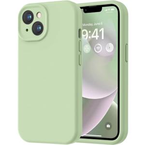 LOVE 3000 Designed for iPhone 14 Case, Premium Silicone with [Soft Anti-Scratch Microfiber Lining] Shockproof Protective Phone Case for Men Women Girls 6.1", Matcha