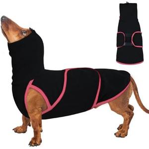 Dog Anxiety Jacket Calming Shirt, Anxiety Relief Calming Vest with Dog Ear Muffs, Noise Protection Dogs Winter Coat, Lightweight Stretchy Turtleneck T-Shirts