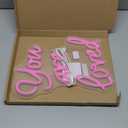 You are Loved Neon Sign, Heartwarming Quote Light Up Sign for Home Bedroom Living Room Anniversary Valentine Day Encouragement Gift Wall Table Decor, USB Powered Decorative Light 14.2 x 10.6 In