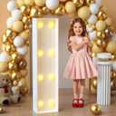 Imprsv Marquee Light Up Letters, 3FT Mosaic Letters with Light for Baby Shower Graduation Party Decor, Large I for Engagement Wedding Party Decorations (Need to Assemble)