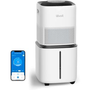 LEVOIT Superior 6000S Smart Evaporative Humidifiers for Home Whole House up to 3000ft², 6 Gal, Last 72-Hour, Premium Filter, Dry Mode, Wheels & Water Fill Hose & Foldable Storage - Quiet Sleep Mode