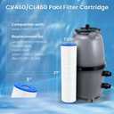 Future Way CV460 Pool Filter Cartridges Replacement for Jandy CV460, CL460, Replace Jandy R0554600, Pleatco PJAN115, Unicel C-7468, 4X115 sq.ft, 4 Pack