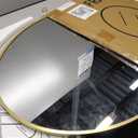 Delma 28x22 Gold Oval Bathroom Mirror for Over Sink, Aluminum Frame