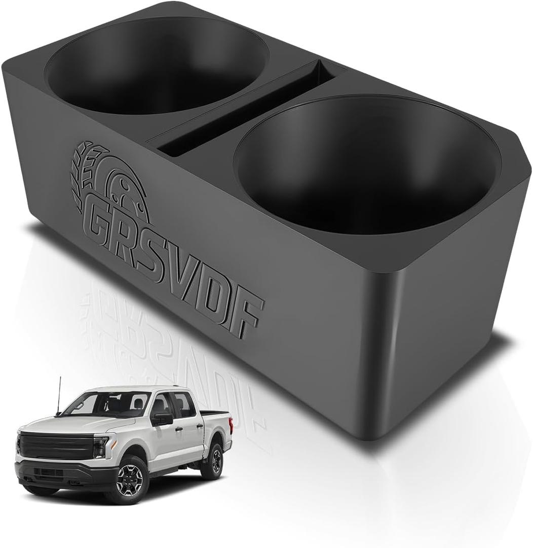 Console Cup Holder Insert Compatible with Ford F150 2015-2020 Gen 13, Middle Console Cup Attachment Organizer Driver Side Compatible with Yeti Stanley or Other Tumblers