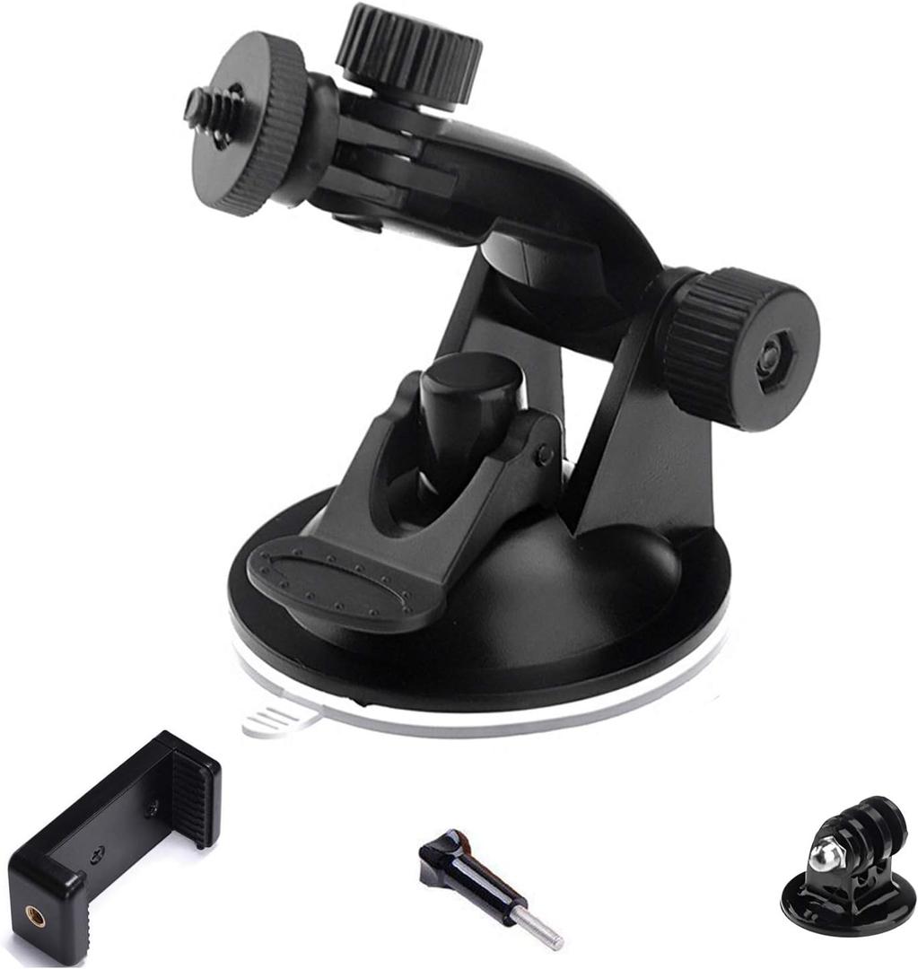 Car Suction Cup Windshield Mount Holder Bracket for Gopro Hero / SJCAM Insta360 DJI Osmo Sony Xiaoyi Action Camera/ iPhone 14 13 12 11 Pro Max X XS / Samsung Nokia LG Sony Cellphone