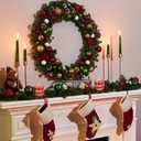 2 Pcs 9 oz Mulberry Candle, Christmas Mulberry Scented Candle Glass Jar Votive Essential Fragrance Oils and Beeswax Blend Glass Jar Candles for Christmas Holiday Winter Gifts Collection