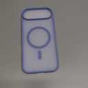 ZCDAYE Case for Google Pixel 9/9 Pro Compatible with Magsafe, Translucent Matte Shockproof Anti-Fingerprint Phone Cover for Google Pixel 9/9 Pro (6.3 inch), Light Purple