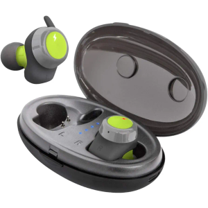 Helix True Wireless Ultra Sport Earbuds, 5.0 Bluetooth Earphones, HD Audio, SecureLock Fit, IPX4 Waterproof, Auto-Pairing, Workout, Sport (Water/Sweat Resistant)