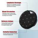 2 x Silicone Body Scrubber for Men Women - Anti Zinc Infused-Exfoliating Body Wash Scrubber,Heavy nodes Deeply Relieve,Vascular plaques,Lymphatic Drainage,Blood Circulation- Black