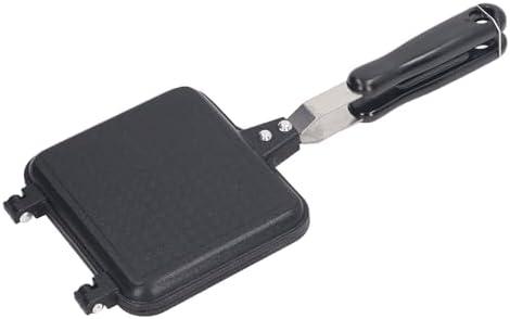 Double-Sided Frying Pan, Nonstick Sandwich Maker Aluminum Alloy Flip Grill Pan Double Pan Square Omelette Pan for Home Kitchen