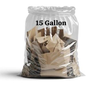 13-15 Gallon Trash Bag Clear 100 count