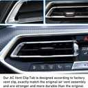 Jaronx Compatible With BMW Air Vent Clips Tab for X5 G05 2019-2023/X6 G06 2020-2023/X7 G07 2019-2023,Upgraded AC Vent Clips Air-Conditioning Outlet Tab Trim Set for BMW X5 G05/X6 G06/X7 G07(Left Side)